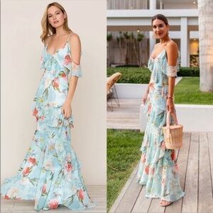 Yumi Kim Hearts Desire Ruffle Maxi Dress